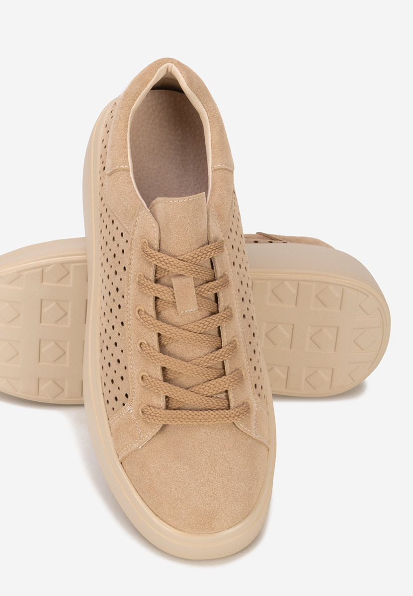 Sneakers con plateau Siminia beige