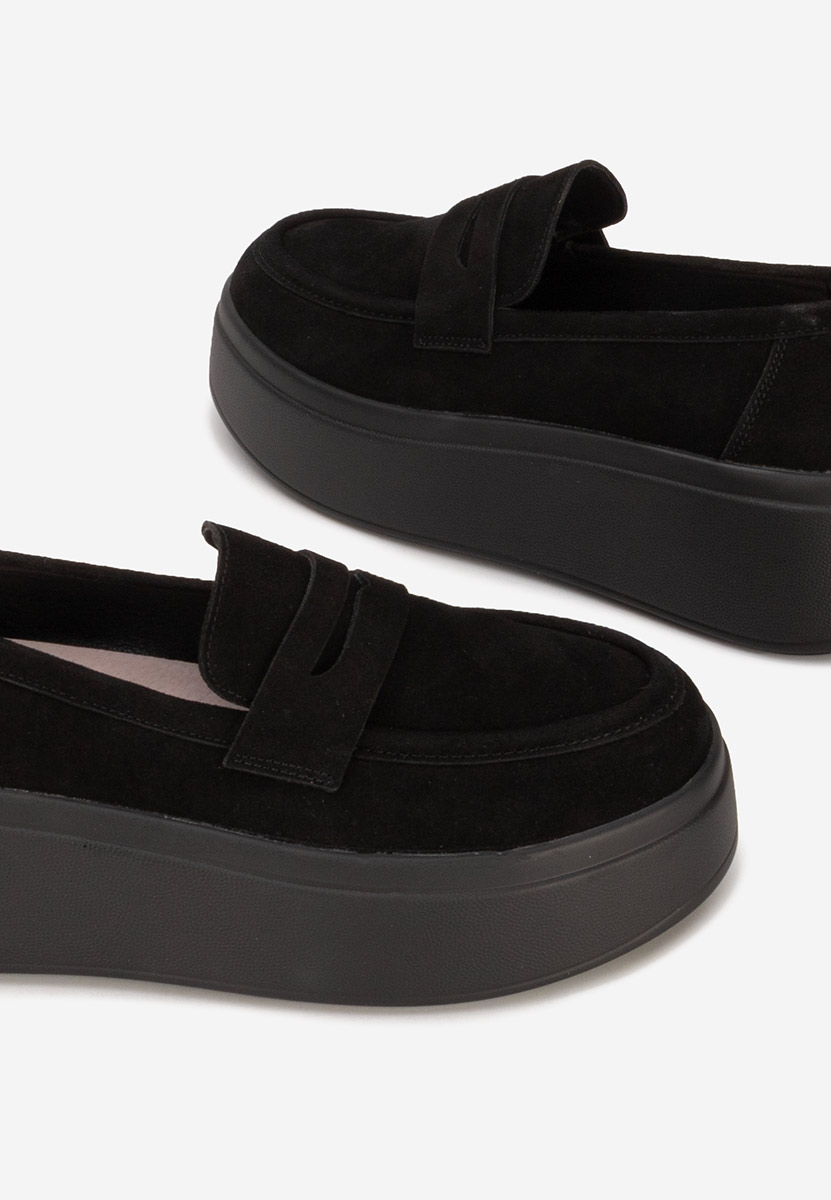 Mocassini donna platform Herminia nero