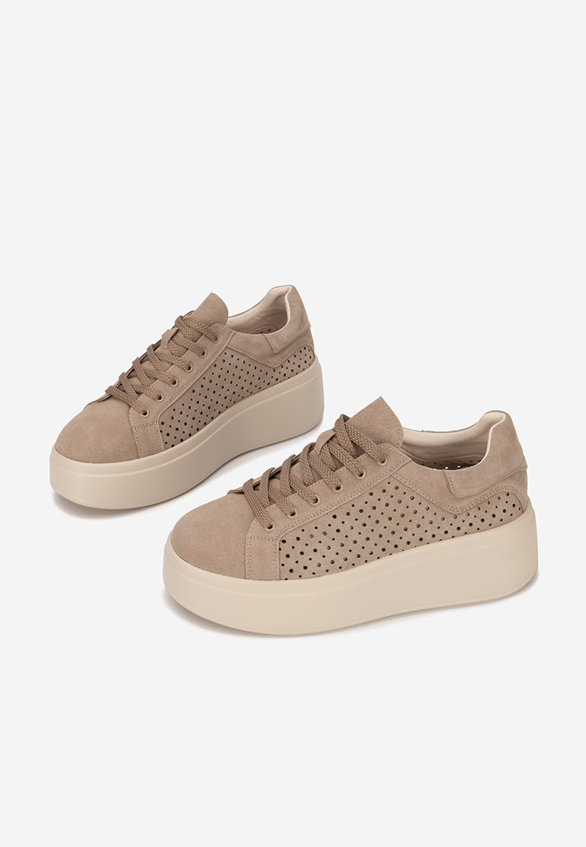 Sneakers con plateau Siminia cachi