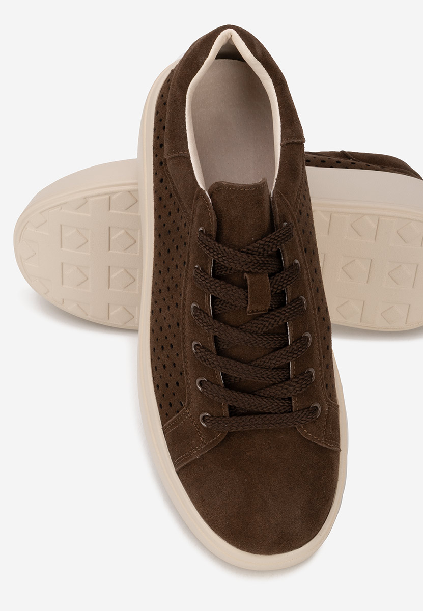 Sneakers con plateau Siminia marrone
