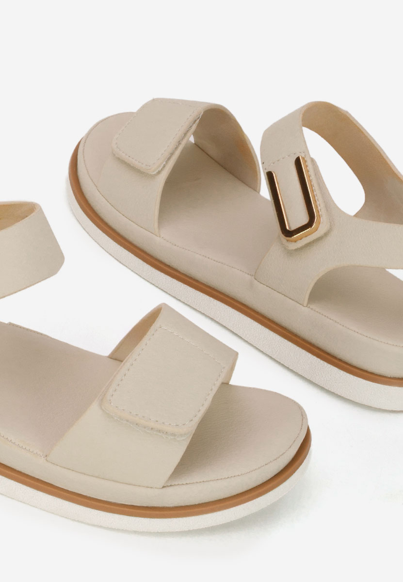 Sandali con plateau Semena beige