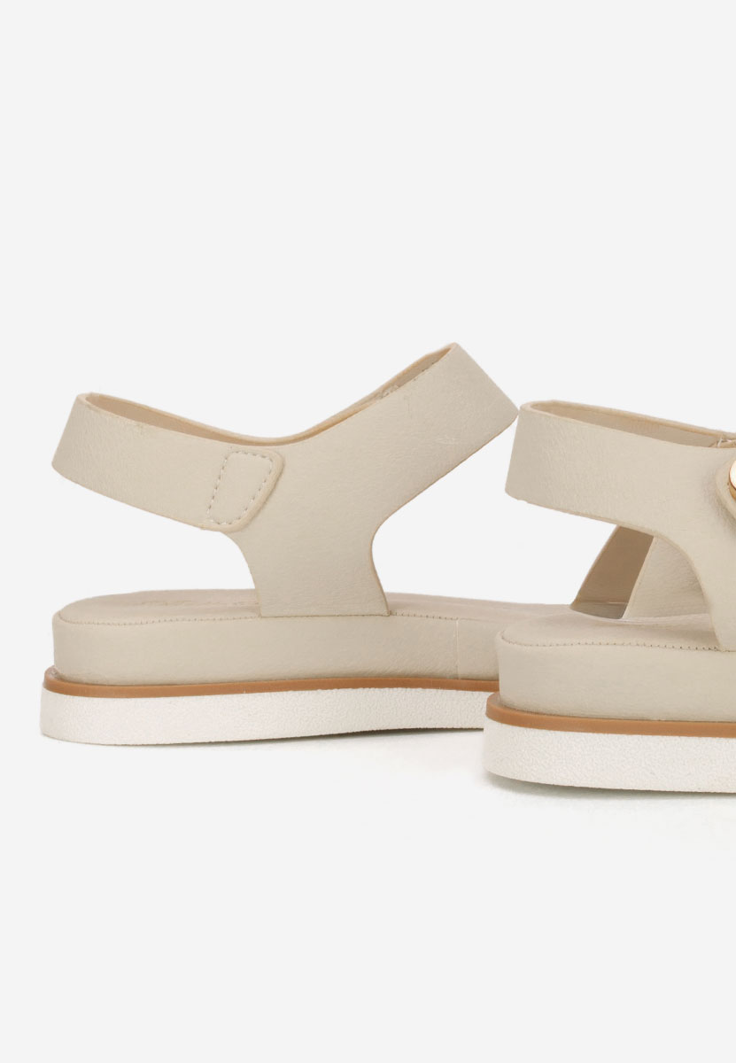 Sandali con plateau Semena beige