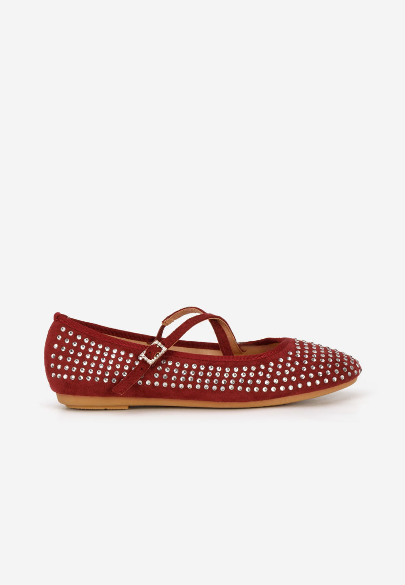 Ballerine con cinturino Karemy granata