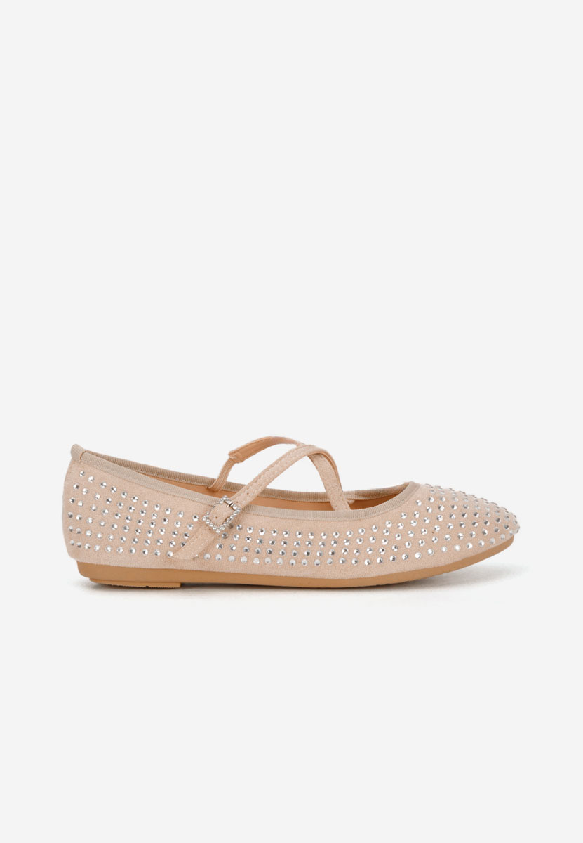Ballerine con cinturino Karemy beige