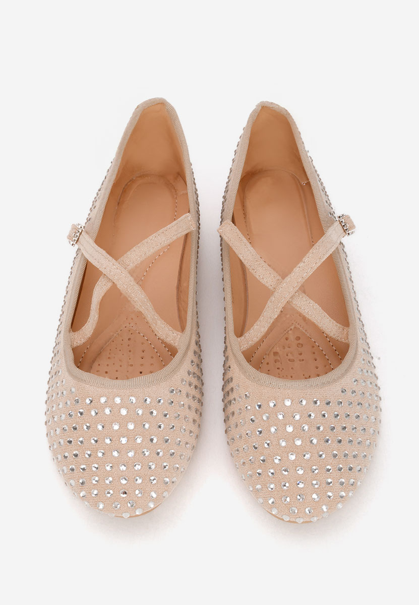 Ballerine con cinturino Karemy beige