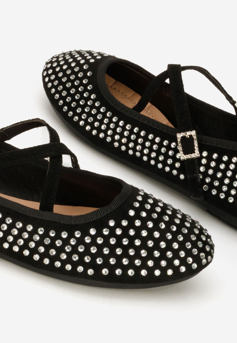 Ballerine con cinturino Karemy nero