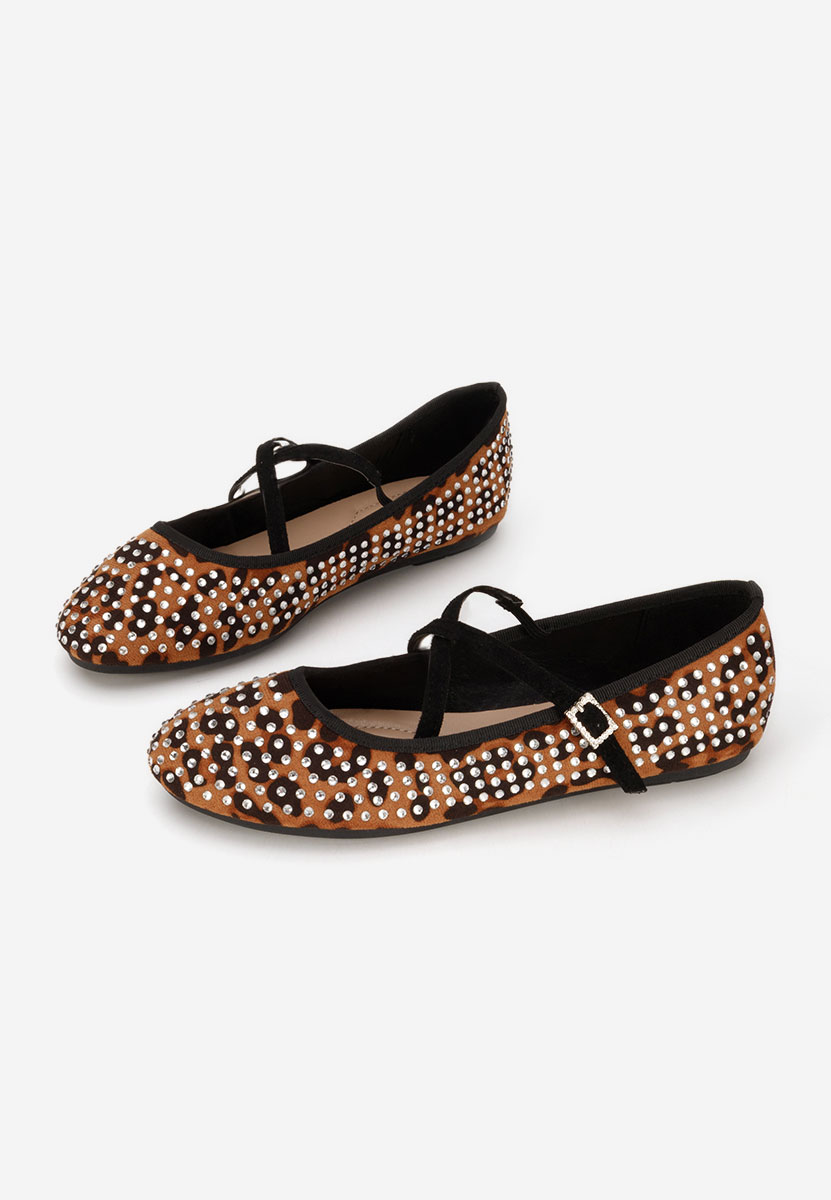Ballerine con cinturino Karemy leopardi