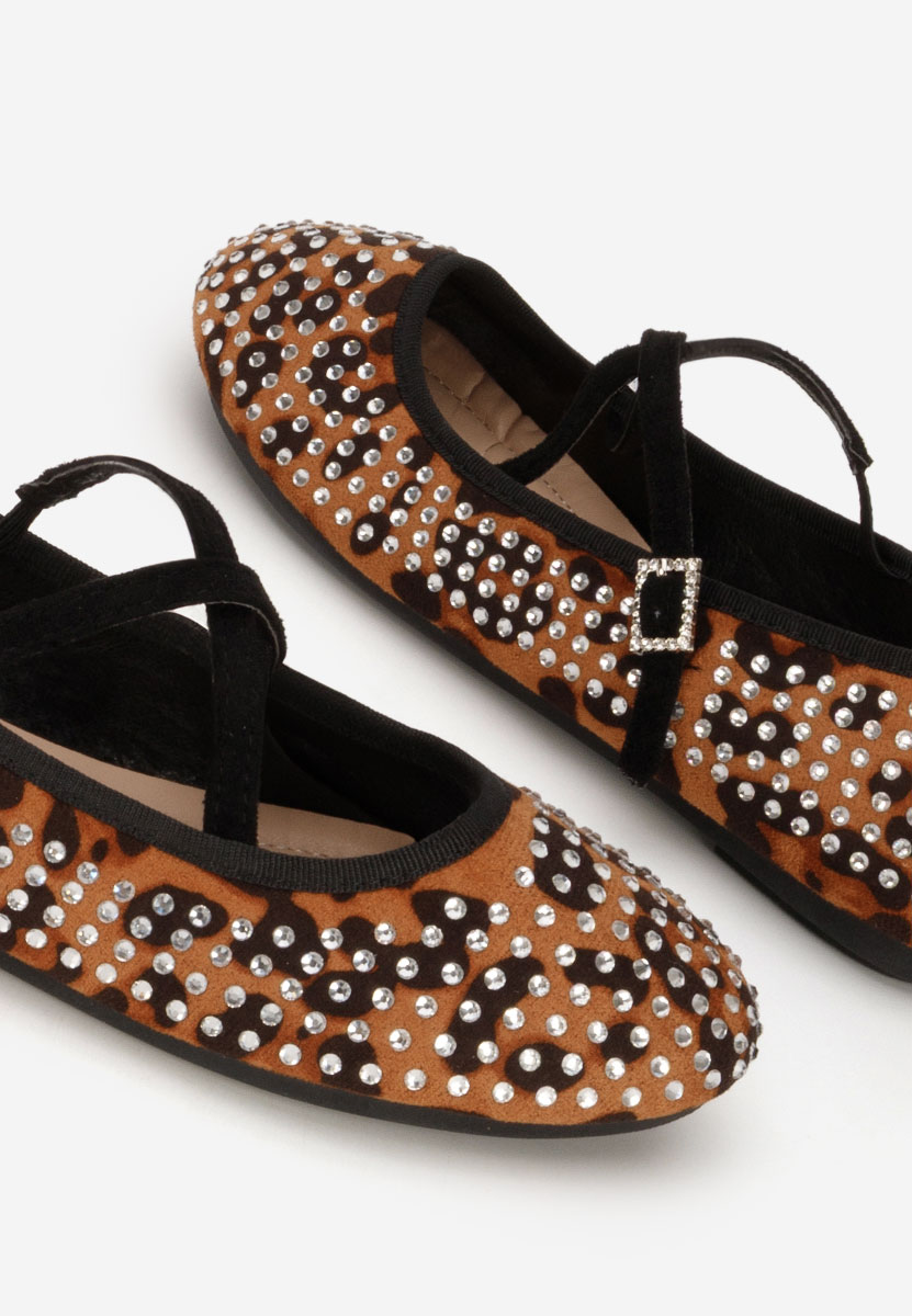 Ballerine con cinturino Karemy leopardi