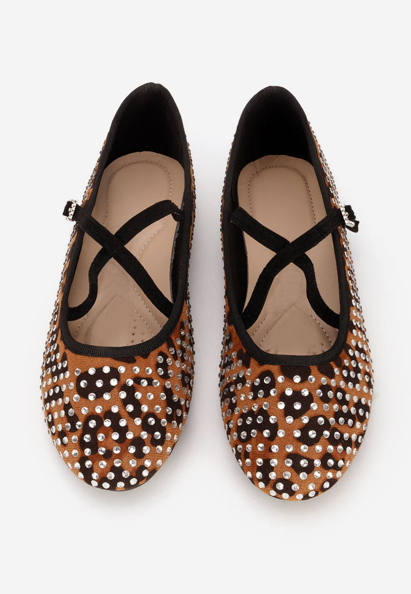 Ballerine con cinturino Karemy leopardi
