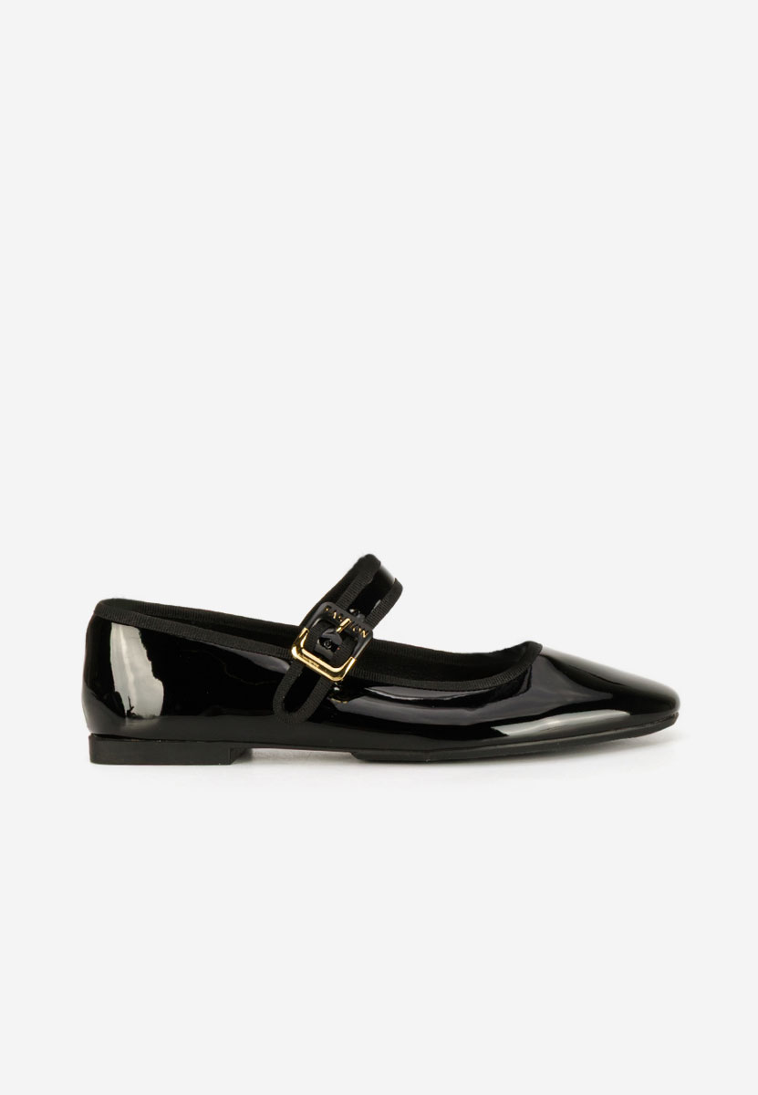 Ballerine con cinturino Saleia nero