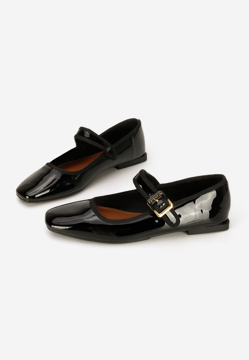 Ballerine con cinturino Saleia nero