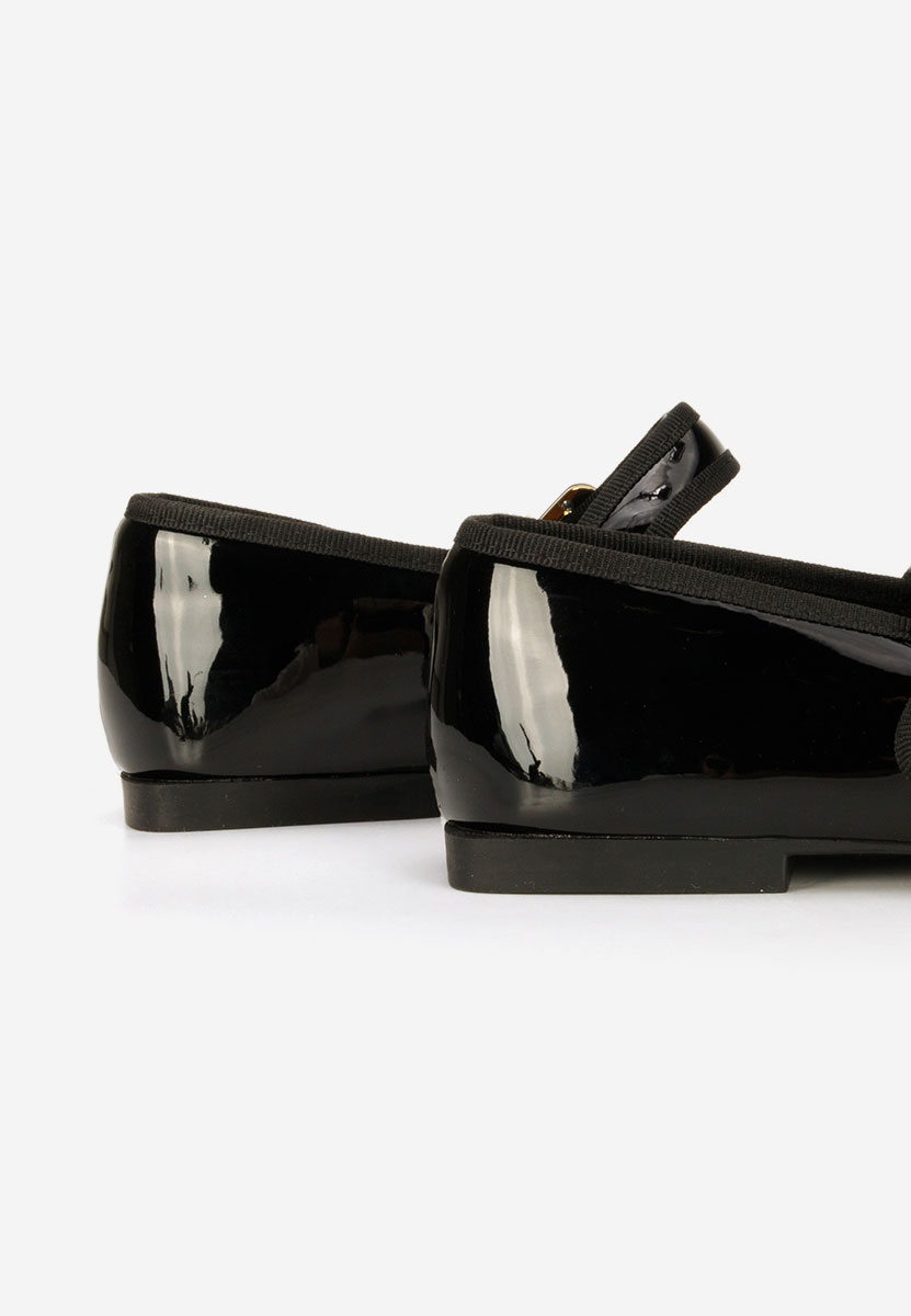 Ballerine con cinturino Saleia nero