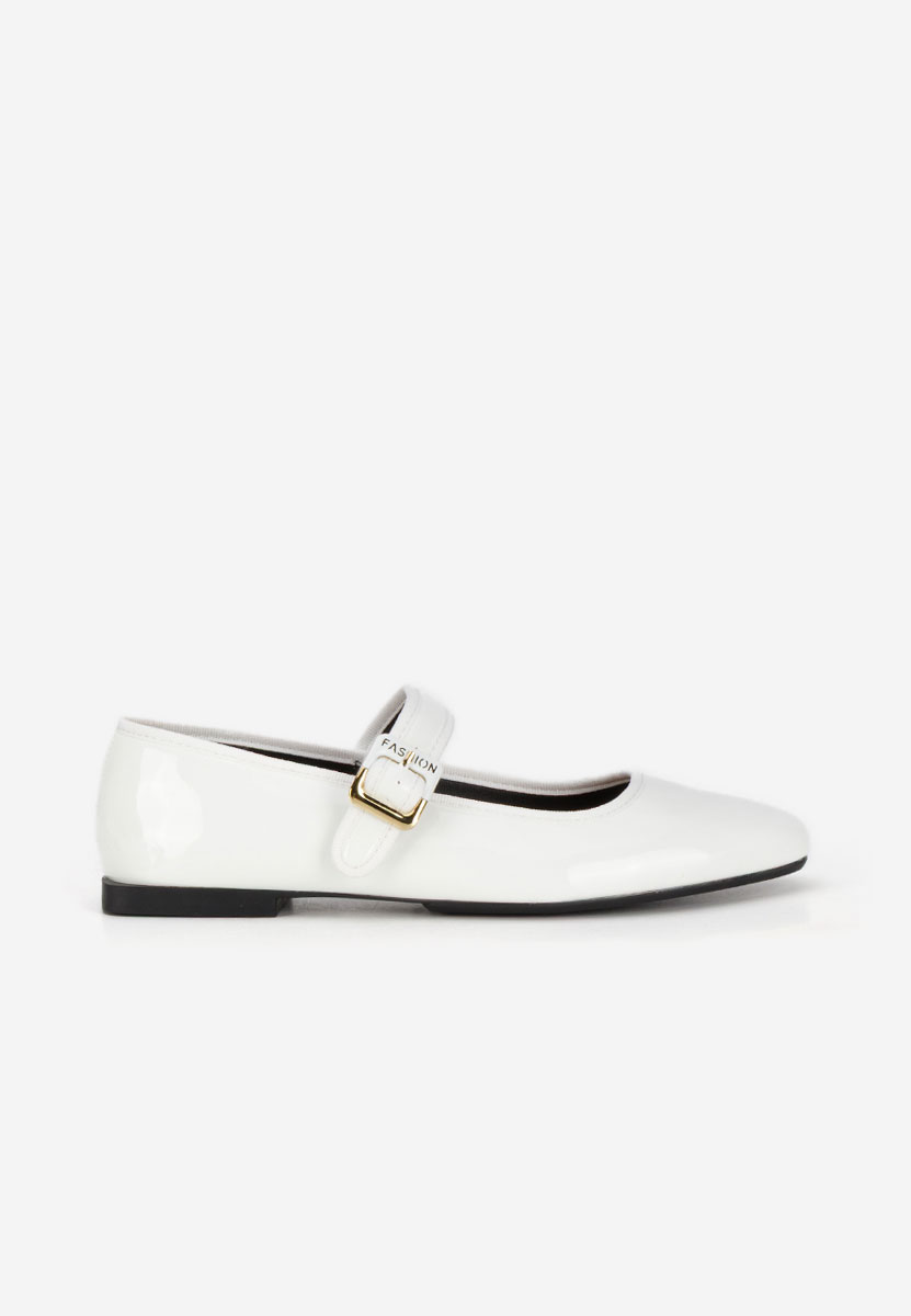 Ballerine con cinturino Saleia bianchi