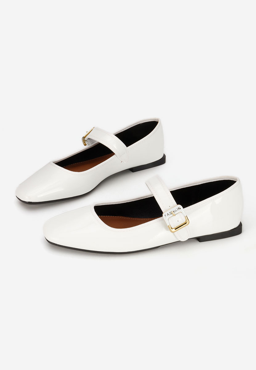Ballerine con cinturino Saleia bianchi