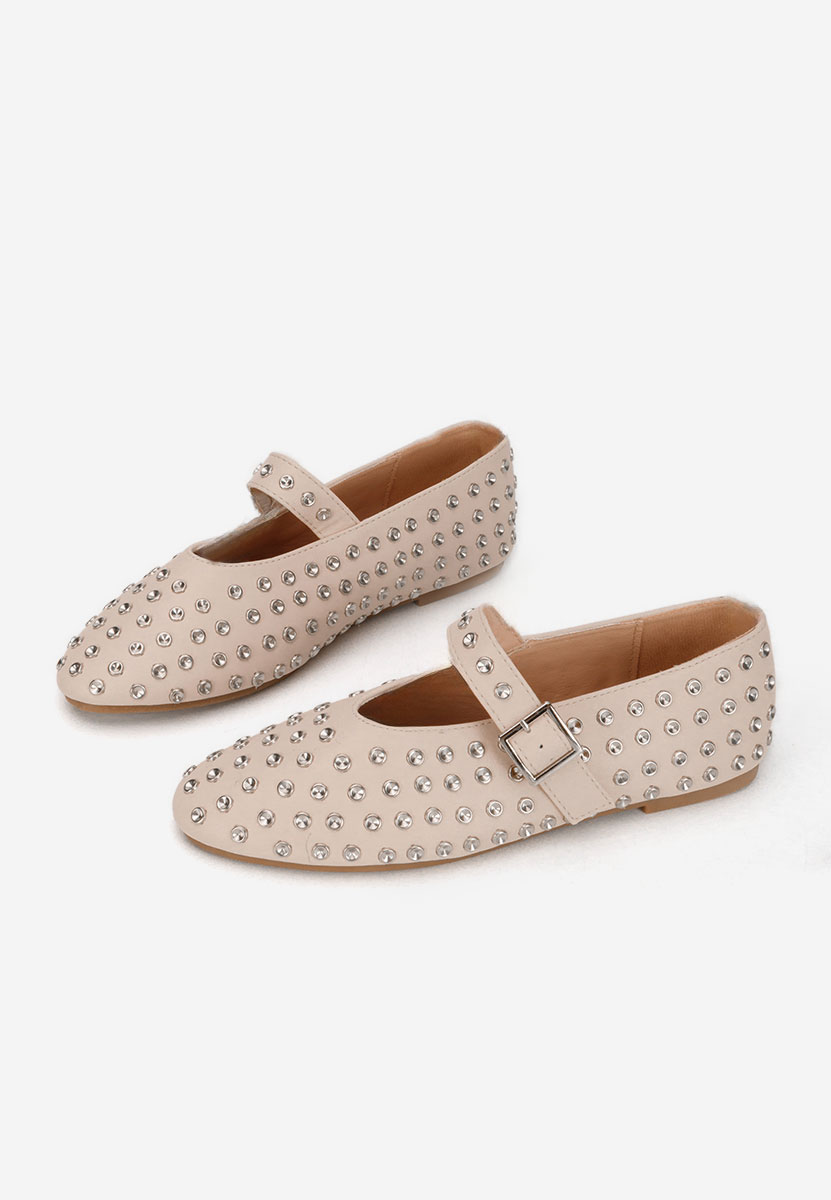 Ballerine con cinturino Karem beige