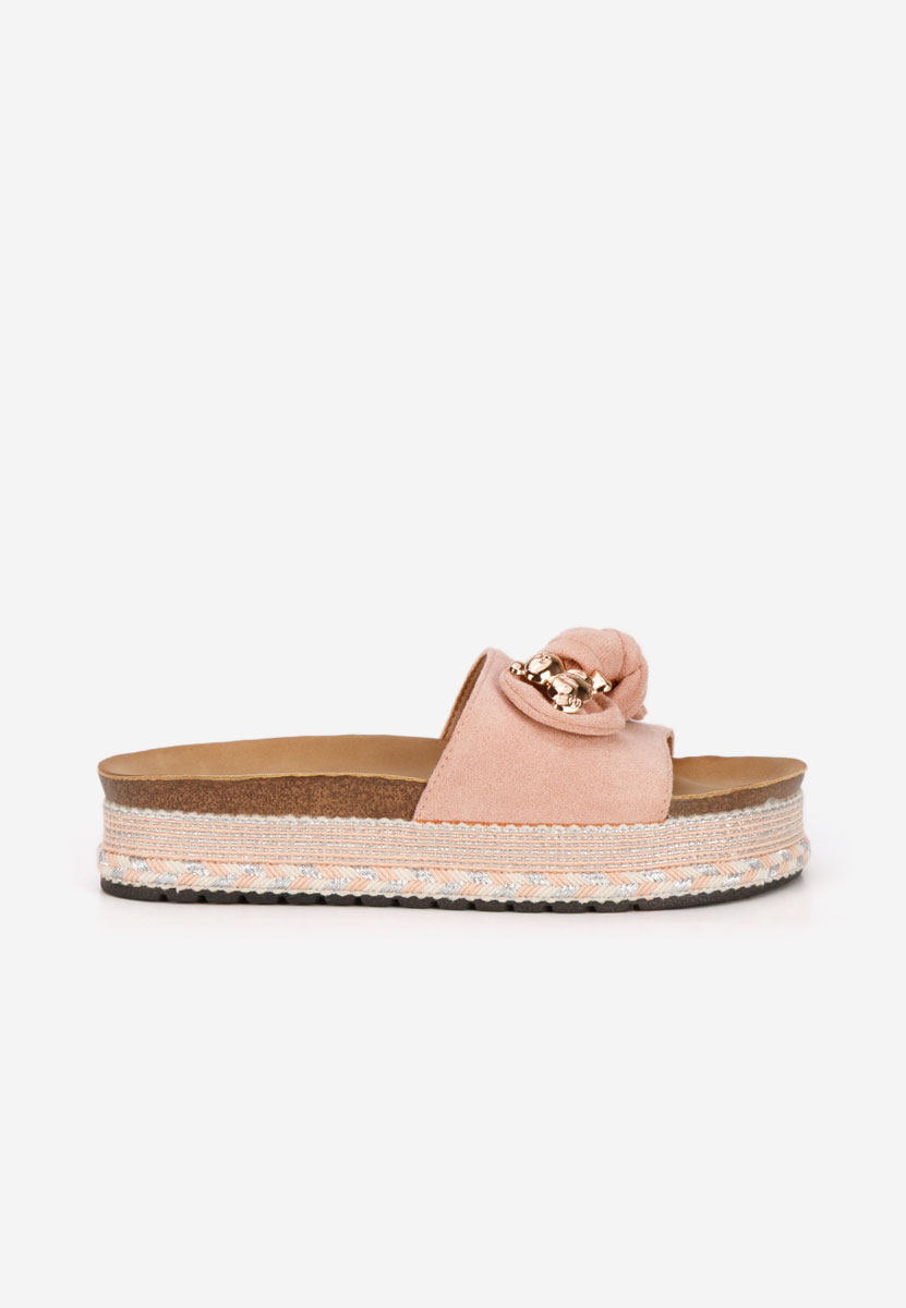 Ciabatte platform Ursiela rosa