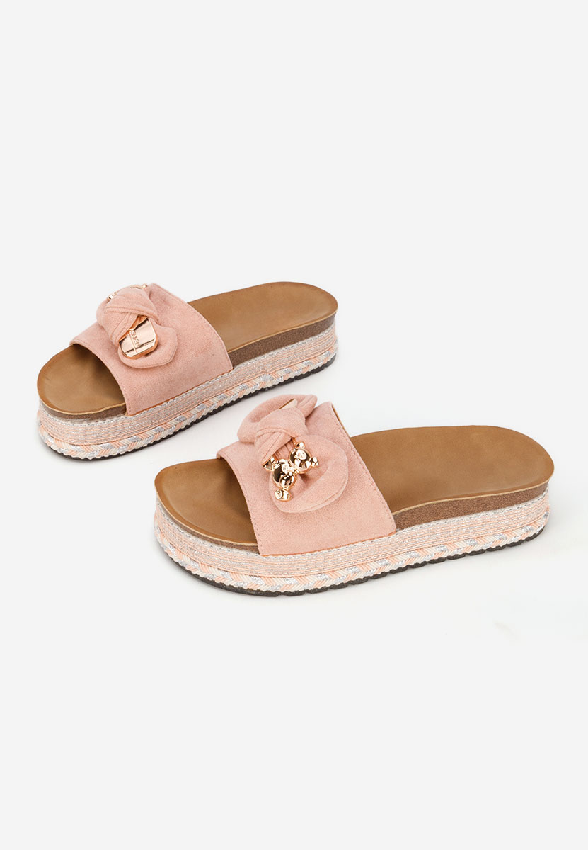 Ciabatte platform Ursiela rosa