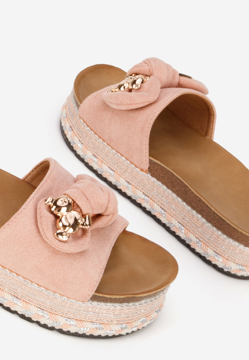 Ciabatte platform Ursiela rosa