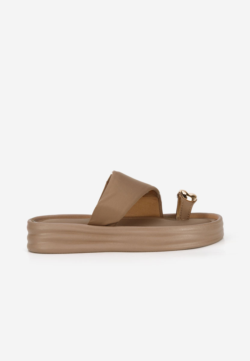 Ciabatte platform Alezzia cachi