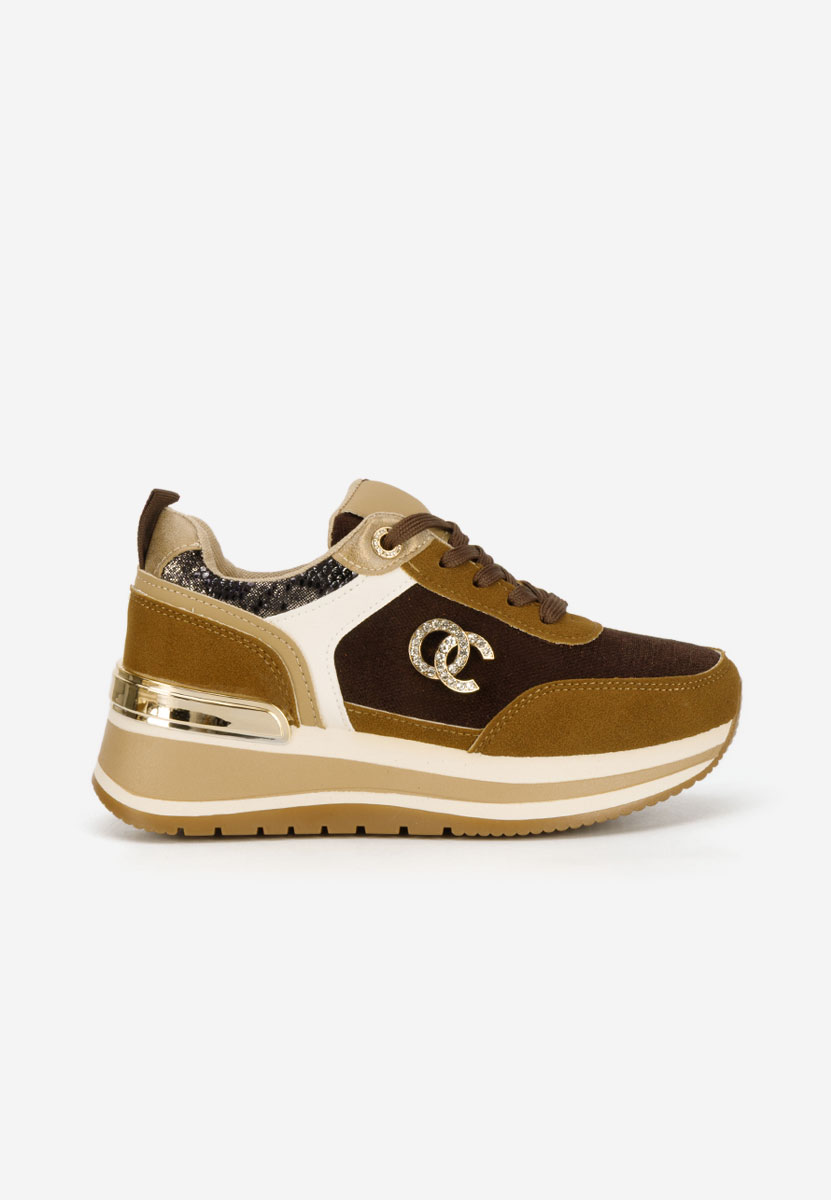Sneakers con plateau Liliza marrone