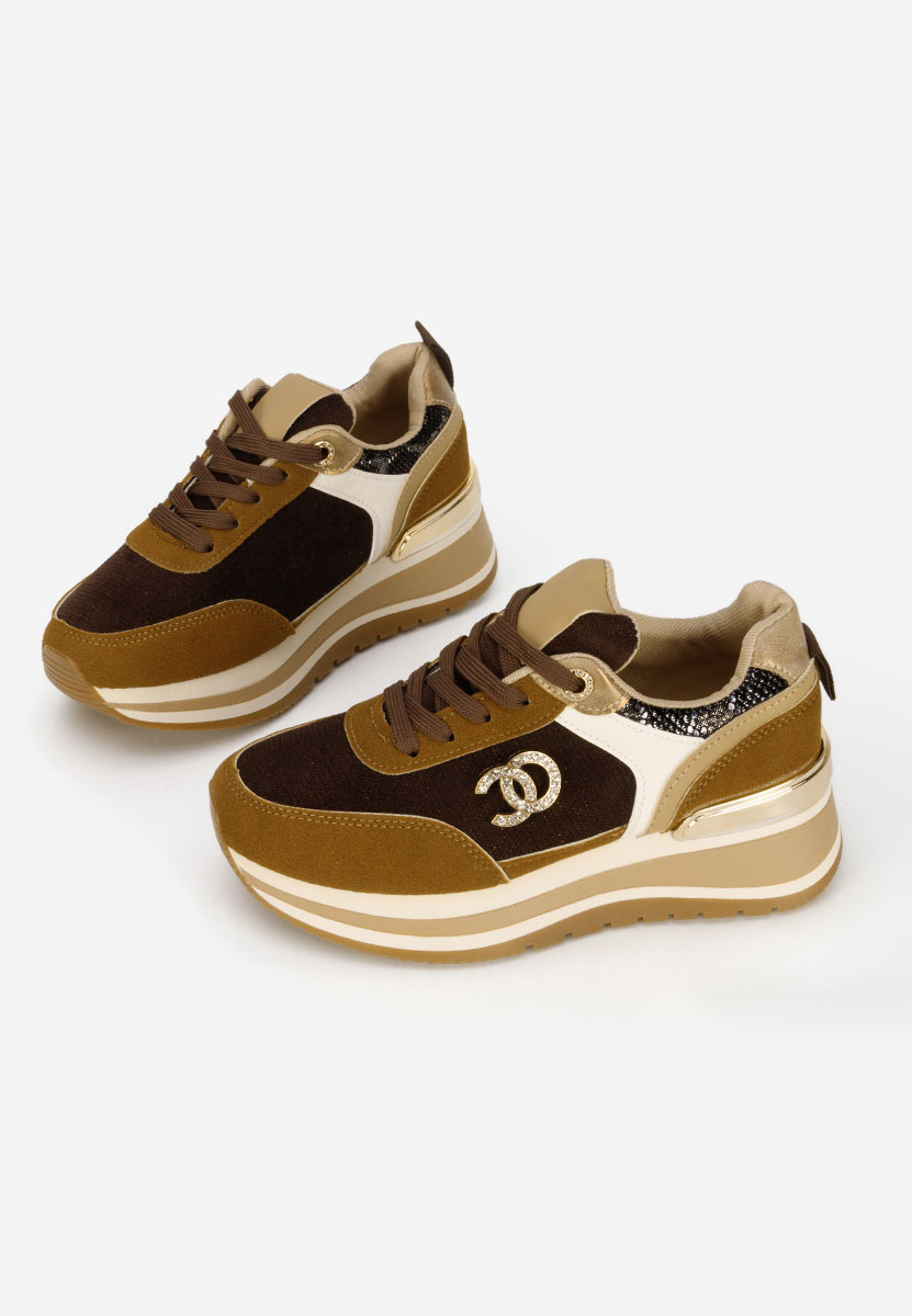 Sneakers con plateau Liliza marrone