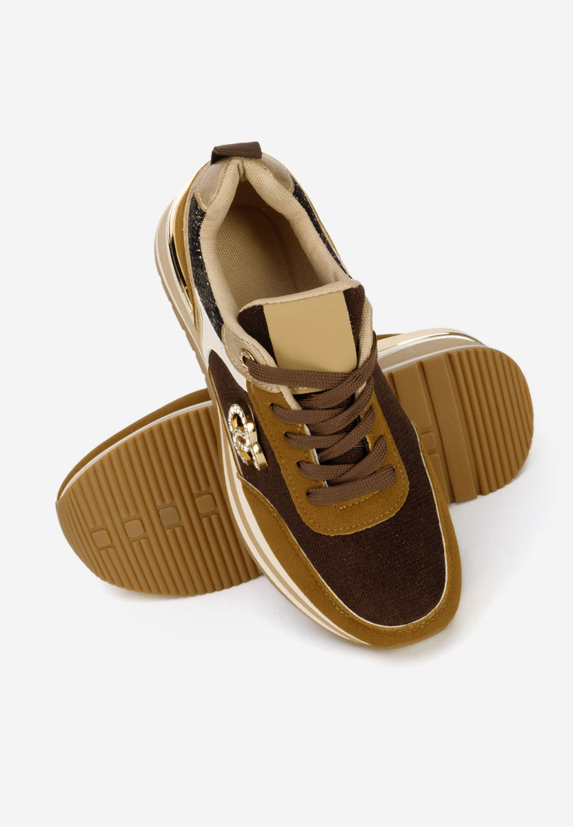 Sneakers con plateau Liliza marrone