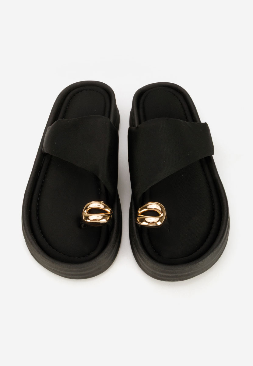 Ciabatte platform Alezzia nero