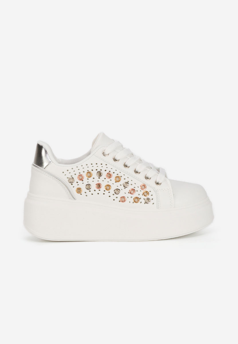 Sneakers con plateau Charolette bianchi