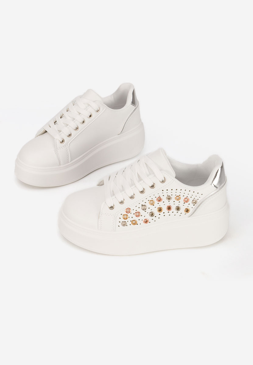 Sneakers con plateau Charolette bianchi