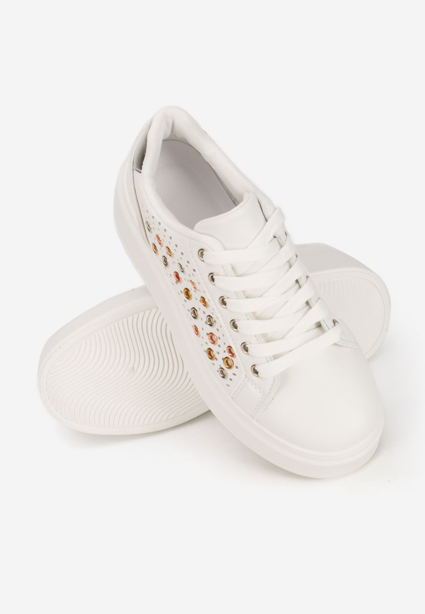 Sneakers con plateau Charolette bianchi