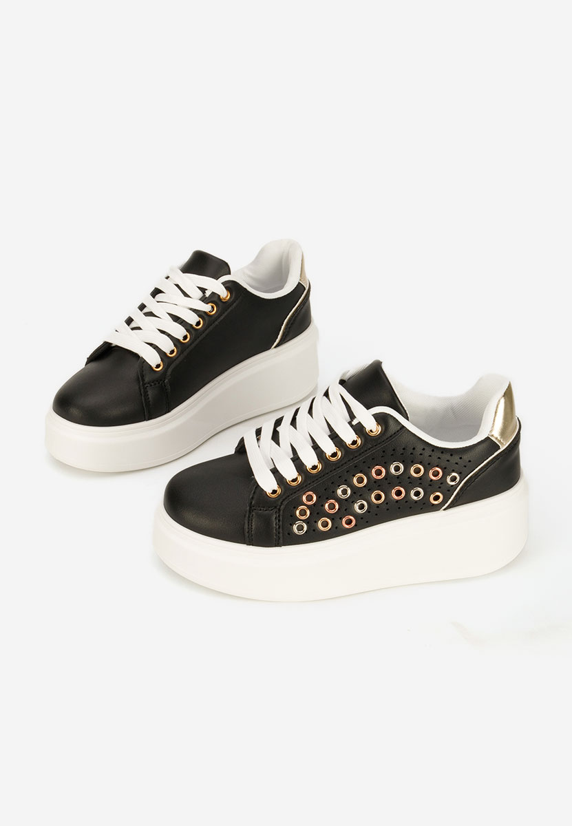Sneakers con plateau Charolette nero