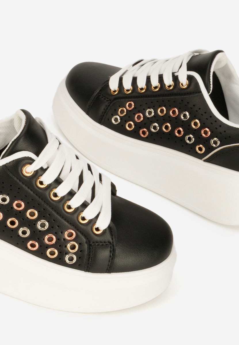 Sneakers con plateau Charolette nero