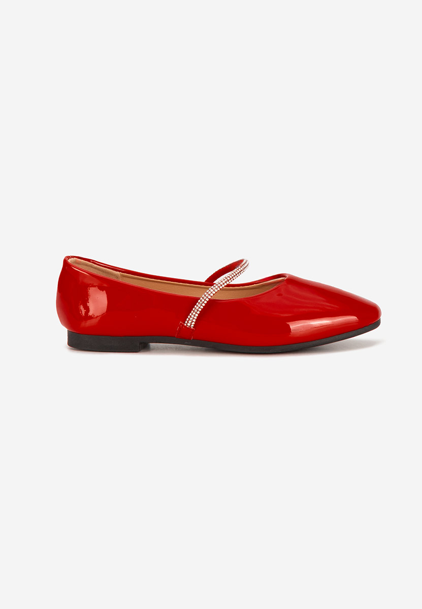 Ballerine con cinturino Elissea rosso