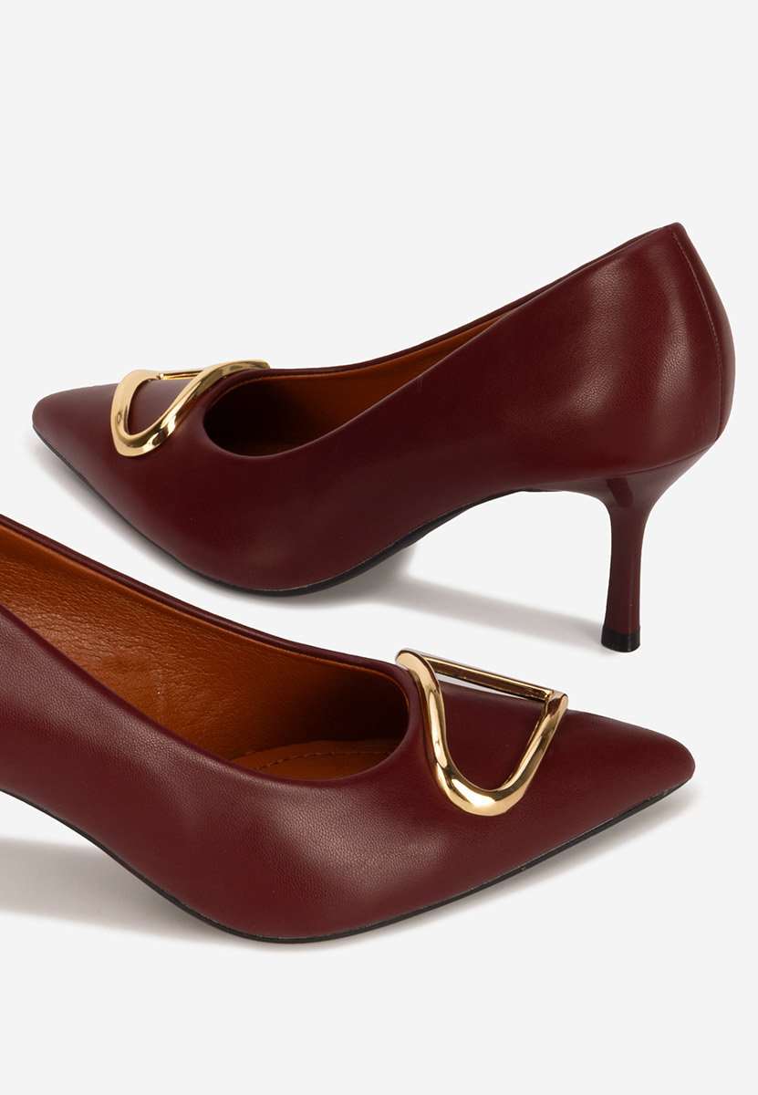 Décolleté tacco a spillo Cecinia granata