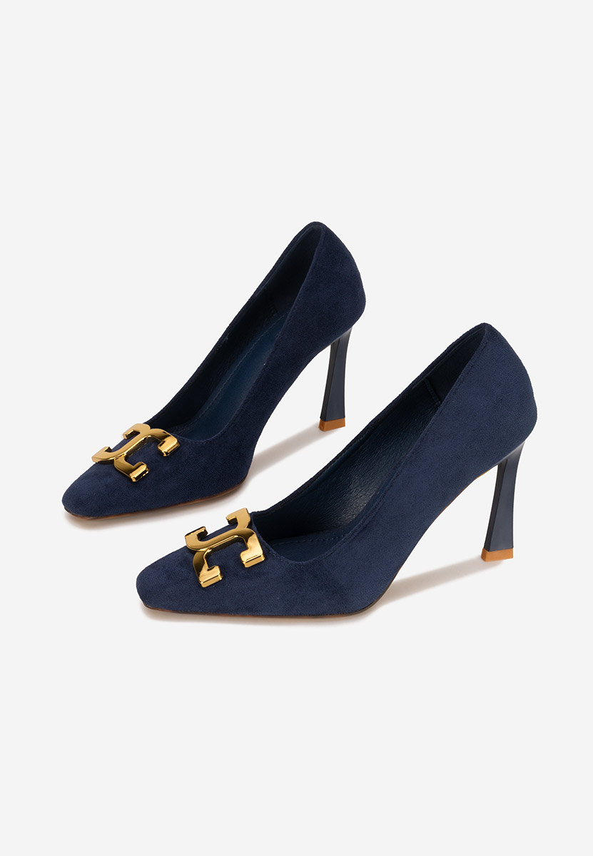 Décolleté tacco a spillo Cenia blu marine