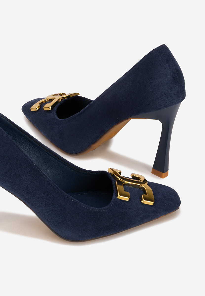 Décolleté tacco a spillo Cenia blu marine