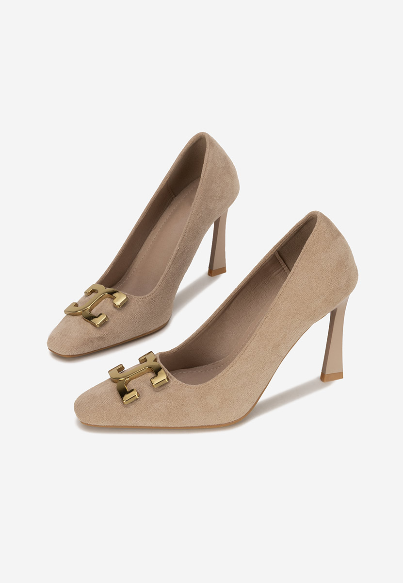 Décolleté tacco a spillo Cenia beige