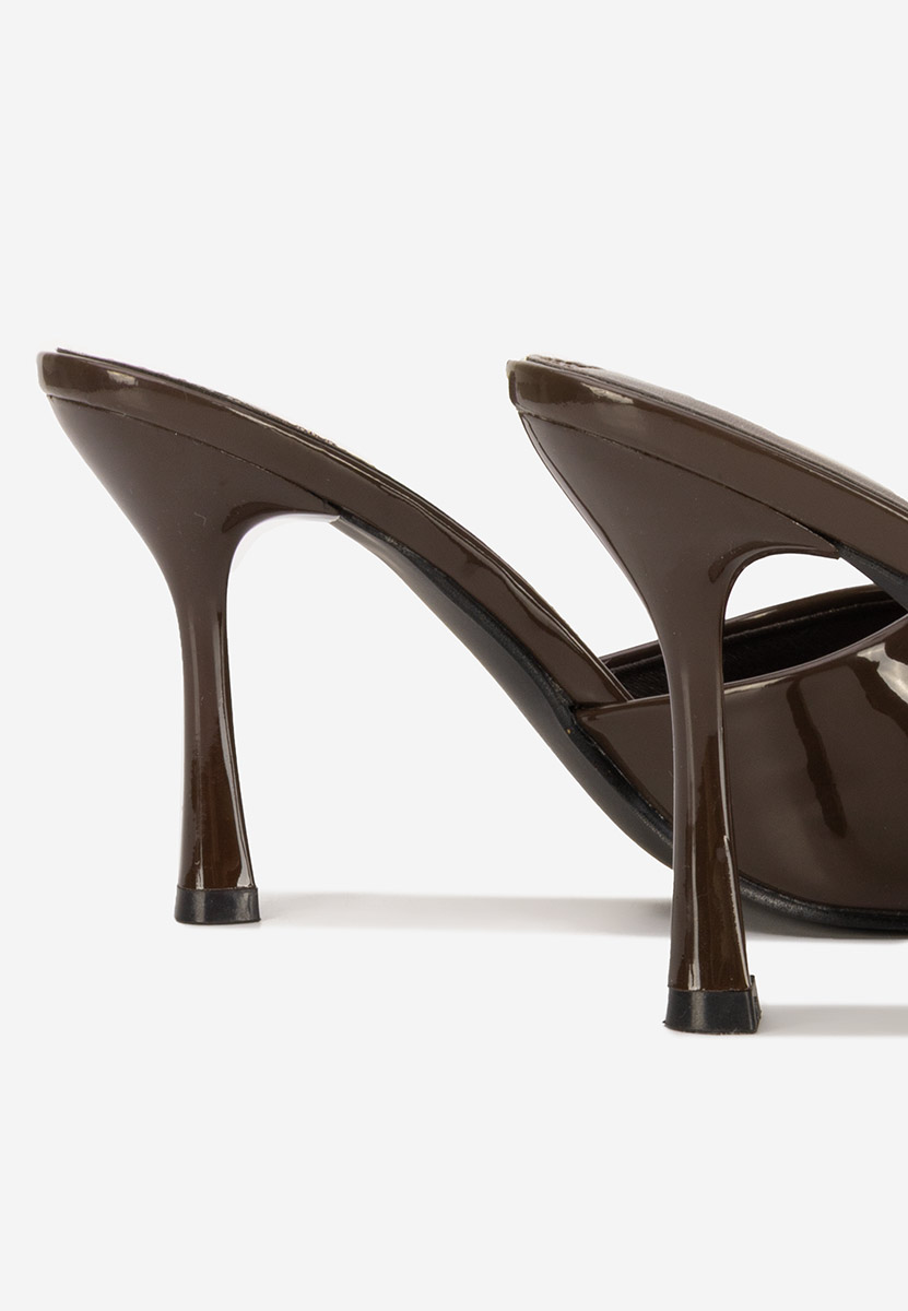 Ciabatte con tacco Eliseia marrone