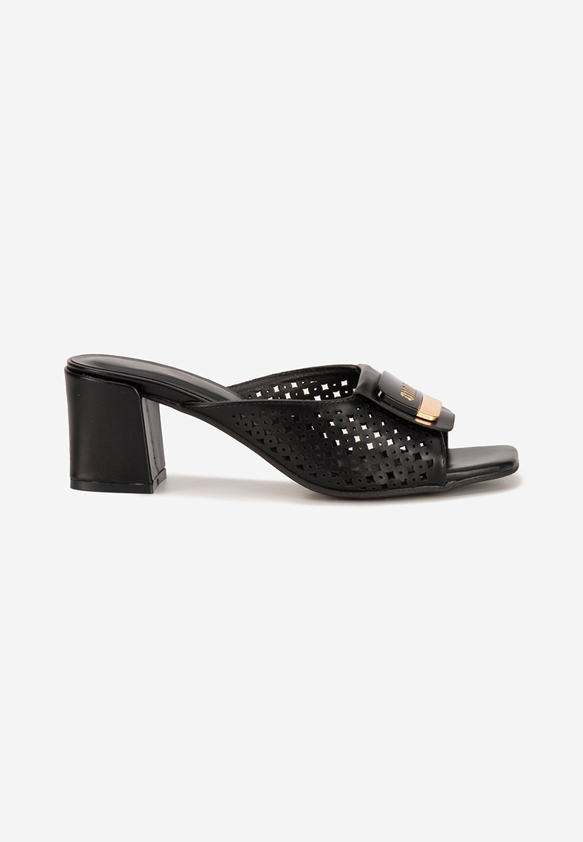 Ciabatte con tacco Carmenia nero