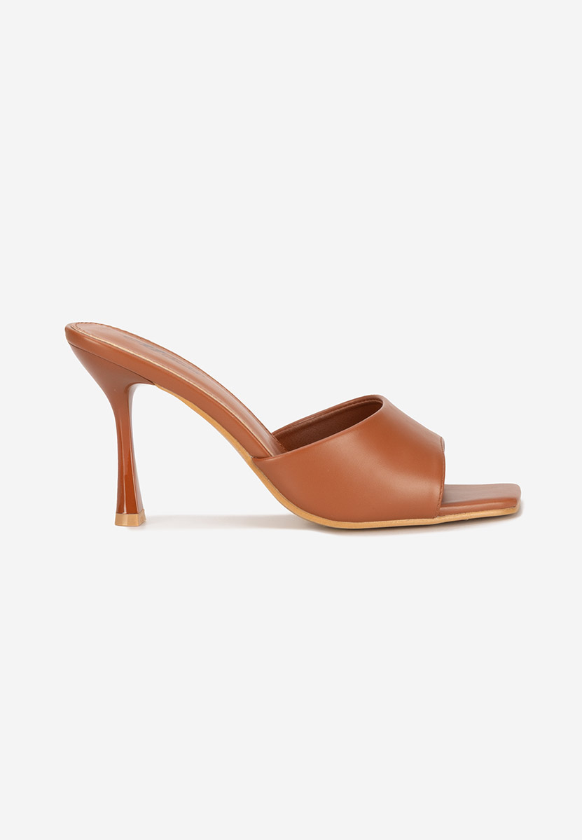 Ciabatte con tacco Eliseia V2 camel