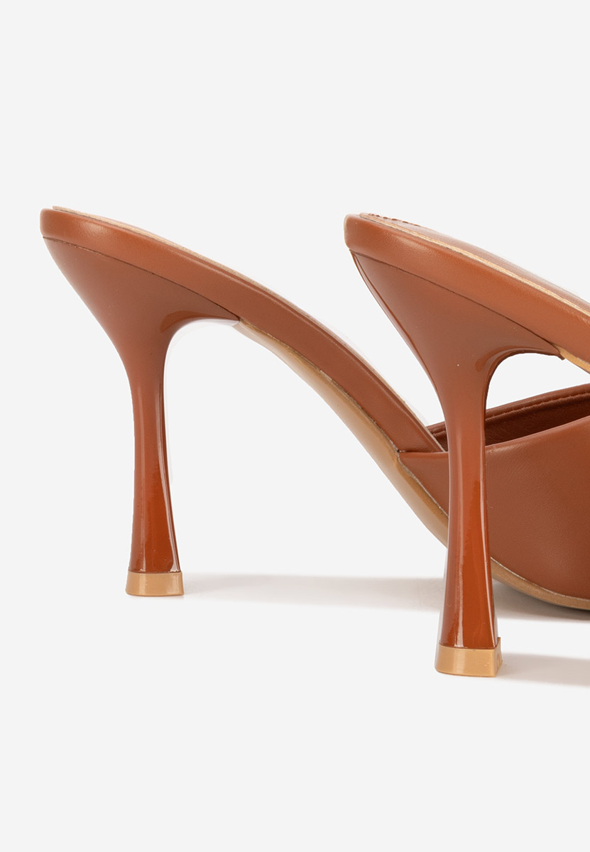 Ciabatte con tacco Eliseia V2 camel