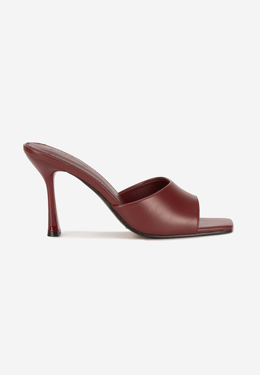 Ciabatte con tacco Eliseia V2 granata