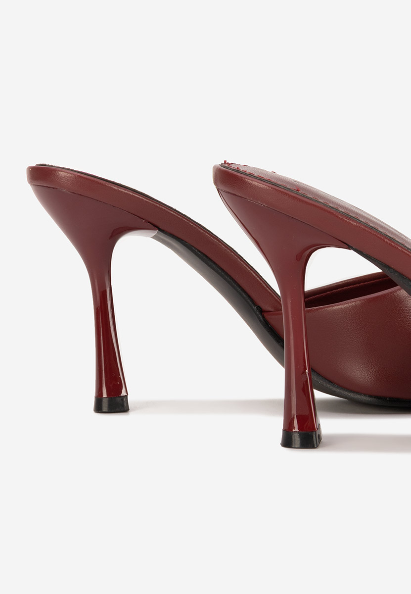 Ciabatte con tacco Eliseia V2 granata