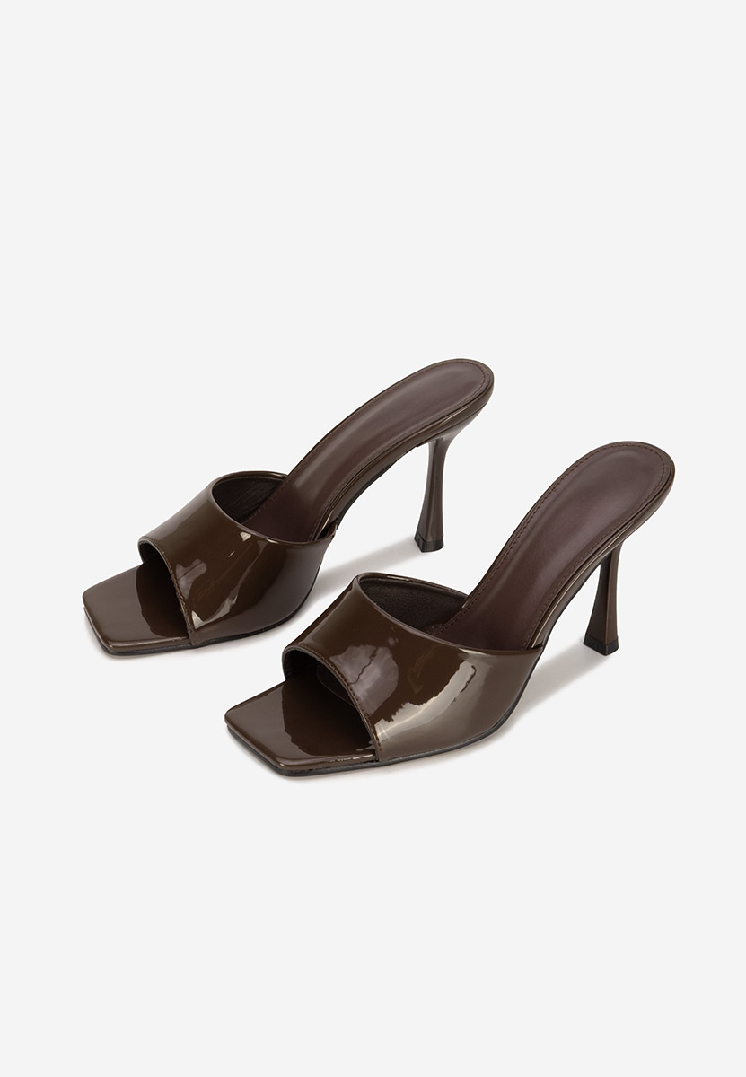 Ciabatte con tacco Eliseia marrone