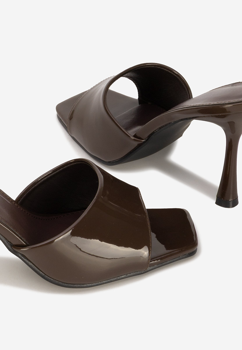 Ciabatte con tacco Eliseia marrone