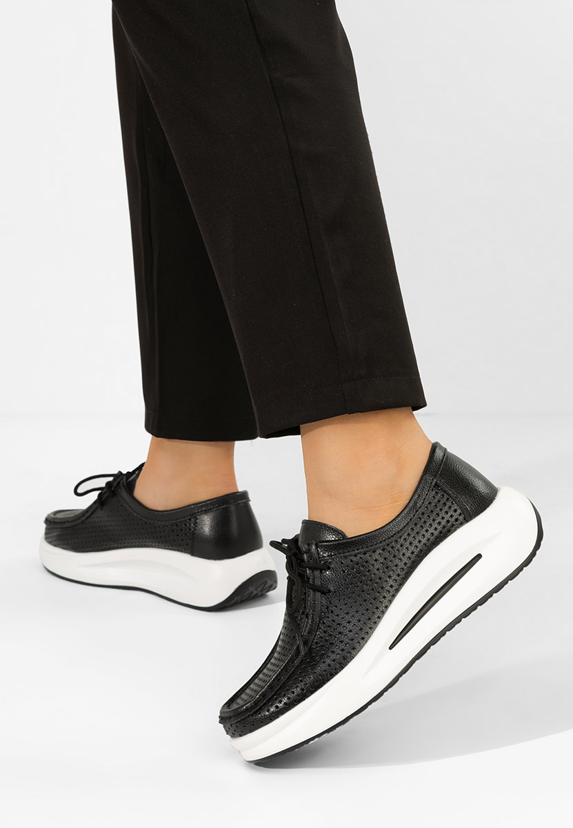 Mocassini donna pelle Eveliana nero