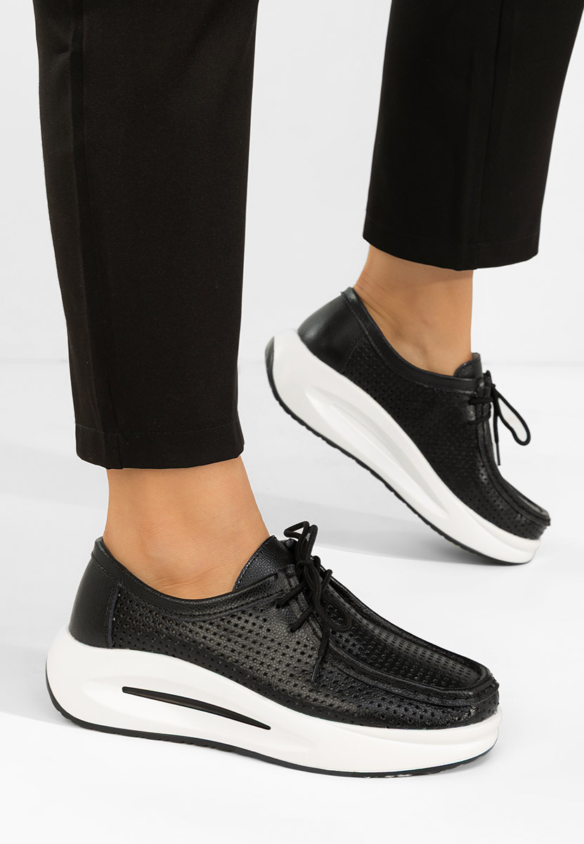 Mocassini donna pelle Eveliana nero