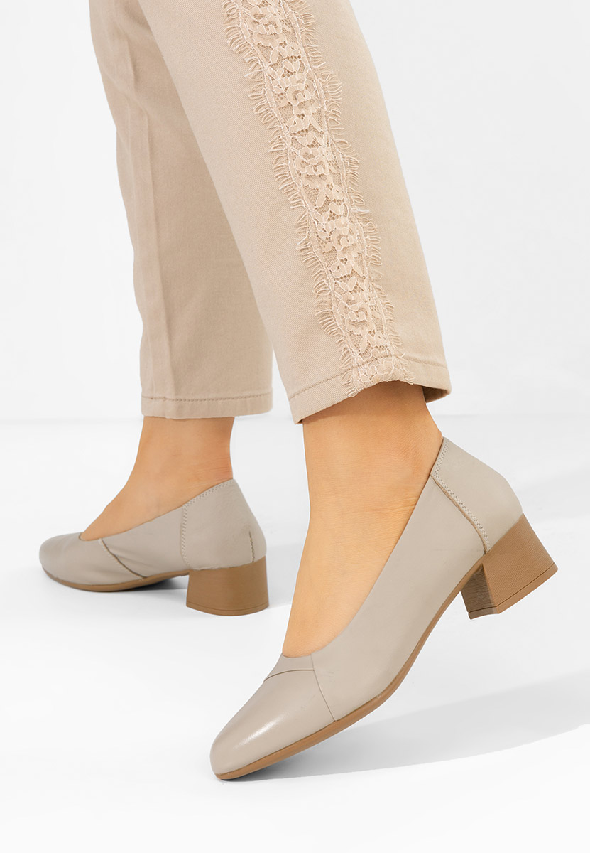 Scarpe pelle Giulieta beige