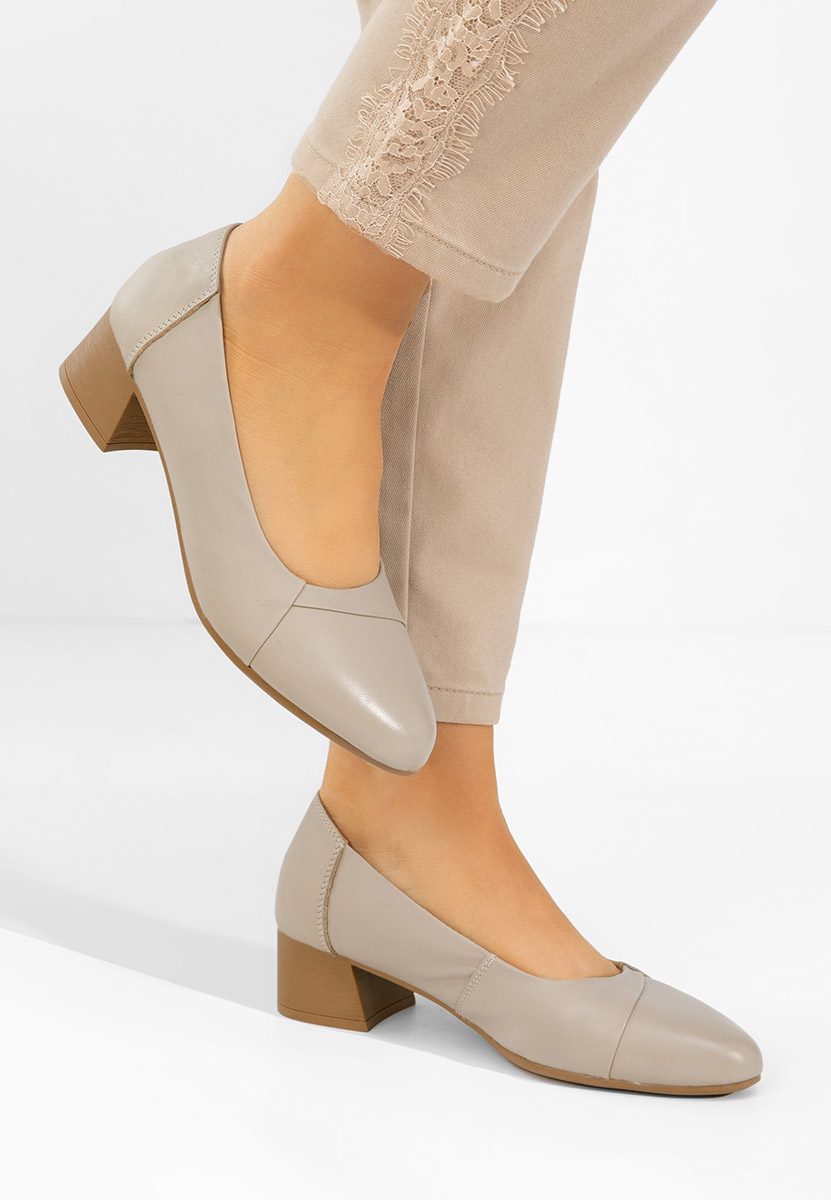 Scarpe pelle Giulieta beige