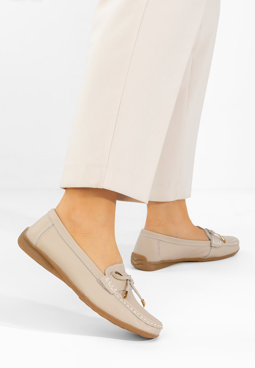 Mocassini donna pelle Nemesia nude